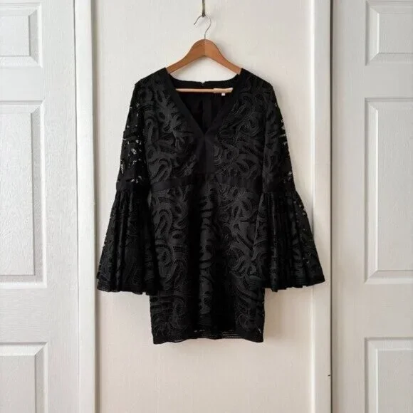 Alexis Behati Lace Bell Sleeve Mini Dress - www.joarbit.com